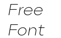 Point Soft Extra Light Italic Point Soft Extra Light Italic