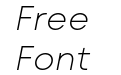 Mont Blanc-Trial ExtraLight Italic