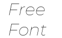 Montserrat Thin Italic