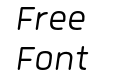 Quan Pro R W05 Light Italic Quan Pro R W05 Light Italic