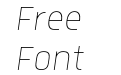 Quan Pro Slim W05 Thin Italic Quan Pro Slim W05 Thin Italic