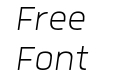 Quan W05 Extra Light Italic Quan W05 Extra Light Italic