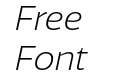 Quatro Light Italic Quatro Light Italic