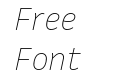 Queue Thin Italic Queue Thin Italic