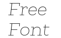 Queulat Alt Thin Italic Queulat Alt Thin Italic