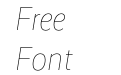 Realist Narrow Thin Italic Realist Narrow Thin Italic