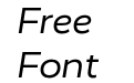 Realist Wide Regular Italic Realist Wide Regular Italic