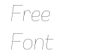 Remora Sans W2 Thin Italic Remora Sans W2 Thin Italic
