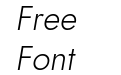 Renner it Light Italic Renner it Light Italic