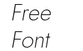 Renner it Thin Italic Renner it Thin Italic