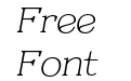 Resgak Thin Italic Resgak Thin Italic