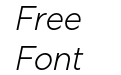 Rig Sans Light Italic Rig Sans Light Italic