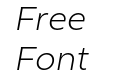 Riveta Extra Light Italic Riveta Extra Light Italic