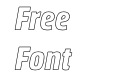 Rockeby Condensed Outline Italic Rockeby Condensed Outline Italic