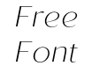 Roden Thin Italic Roden Thin Italic