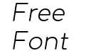 Rojerflint Light Italic Rojerflint Light Italic