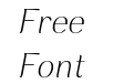 Rossanova Extra Light Italic Rossanova Extra Light Italic