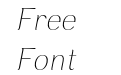 Rossanova Thin Italic Rossanova Thin Italic