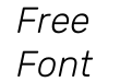 Rubik Light Italic Rubik Light Italic