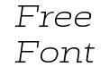 Rude Slab Extra Wide Thin Italic Rude Slab Extra Wide Thin Italic