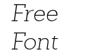 Sanchez Slab Extra Light Italic Sanchez Slab Extra Light Italic