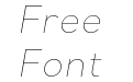 Santral W01 Hairline Italic Santral W01 Hairline Italic