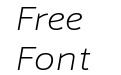 Schnebel Sans Pro Expand Thin Italic Schnebel Sans Pro Expand Thin Italic