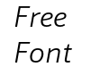 Schnebel SansME Light Italic Schnebel SansME Light Italic