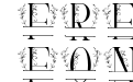 Simple Leaves Monogram Simple Leaves Monogram