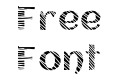 Striped Font Striped Font