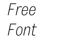 Sundry Narrow W05 Light Italic