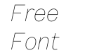 Sundry W05 Thin Italic Sundry W05 Thin Italic