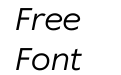 Supra W03 Light Italic Supra W03 Light Italic