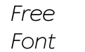 Supra W03 X Light Italic Supra W03 X Light Italic