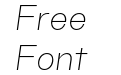 TG Haido Grotesk Extralight Italic TG Haido Grotesk Extralight Italic