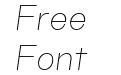 TG Haido Grotesk Thin Italic TG Haido Grotesk Thin Italic