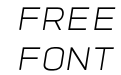 TROS Extra Light Italic TROS Extra Light Italic