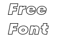 TT Fors Black Outline Trial Italic TT Fors Black Outline Trial Italic