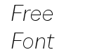 TT Neoris Extra Light Italic TT Neoris Extra Light Italic