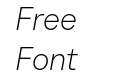 TT Neoris Trial Extra Light Italic TT Neoris Trial Extra Light Italic