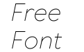 TT Wellingtons Extra Light Italic TT Wellingtons Extra Light Italic
