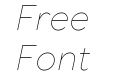 TT Wellingtons Thin Italic TT Wellingtons Thin Italic