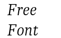 Tasman Light Italic Tasman Light Italic