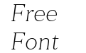 Than Extralight Italic Than Extralight Italic