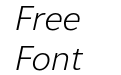 Thongterm Light Italic Thongterm Light Italic