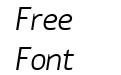 Thrifty Light Italic Thrifty Light Italic