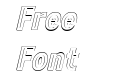Throwback Italic Outline Throwback Italic Outline