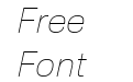 Trada Sans Thin Italic Trada Sans Thin Italic