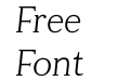 Tugano Light Italic Tugano Light Italic