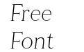 Tugano Light Ultra Italic Tugano Light Ultra Italic